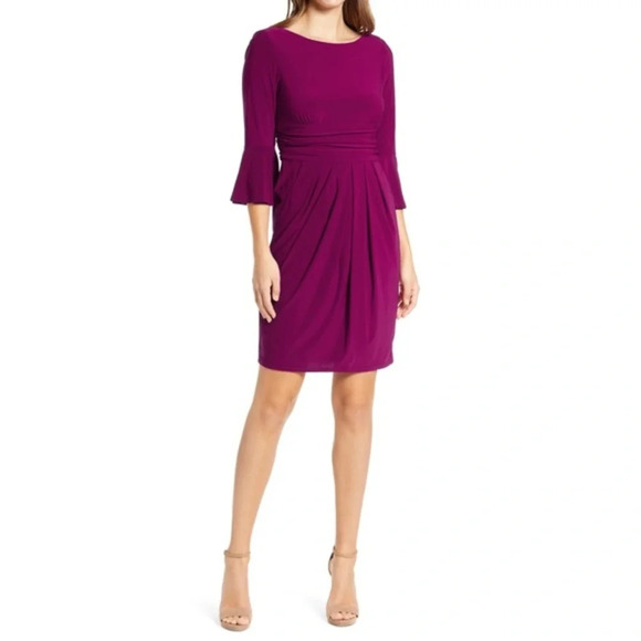 ELIZA J Bell Sleeve Fit & Flare Dress - Picture 3 of 14